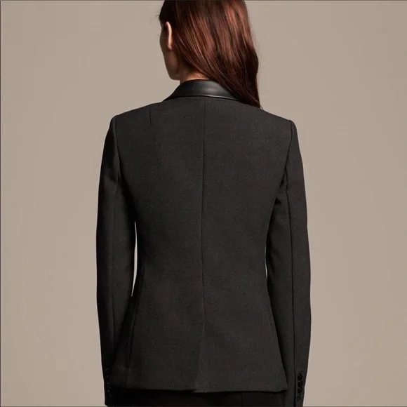 Banana Republic Faux Trim Blazer Size 4 - Picture 2 of 8